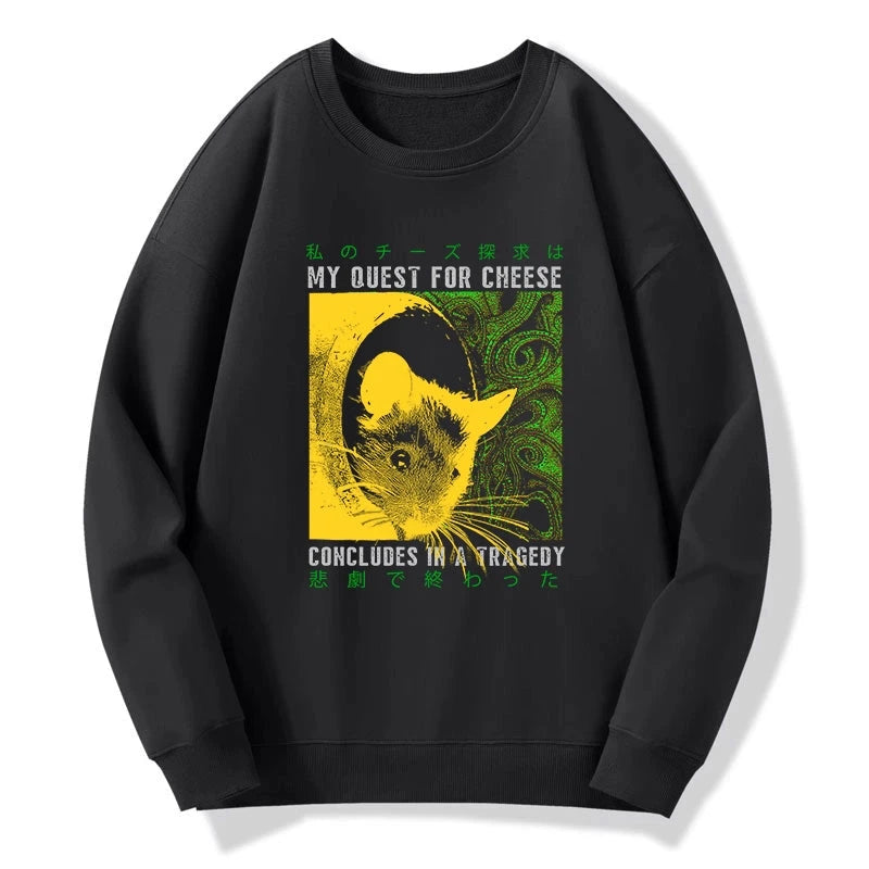 Tokyo-Tiger Mouse Has A Passion For Cheese Sweatshirt