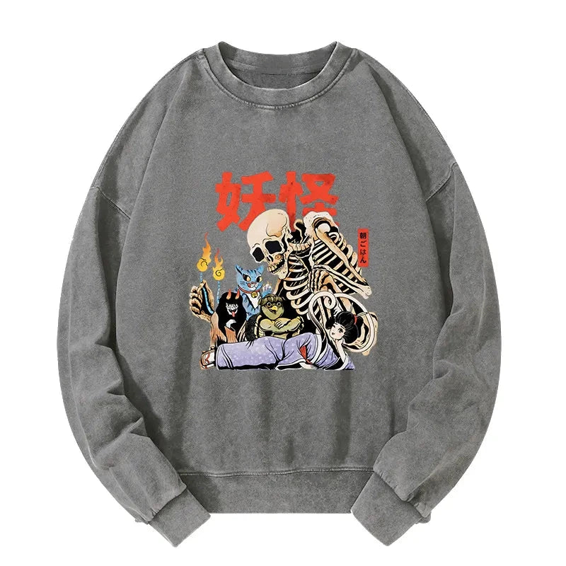 Tokyo-Tiger The Yokai Club Washed Sweatshirt