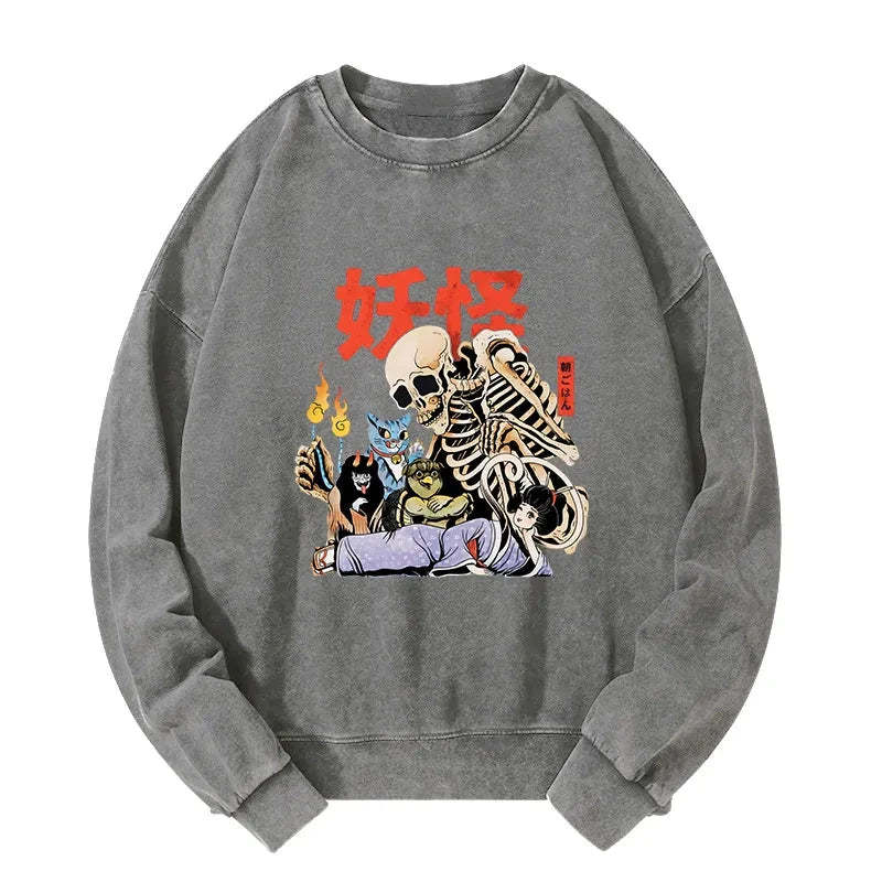 Tokyo-Tiger The Yokai Club Washed Sweatshirt