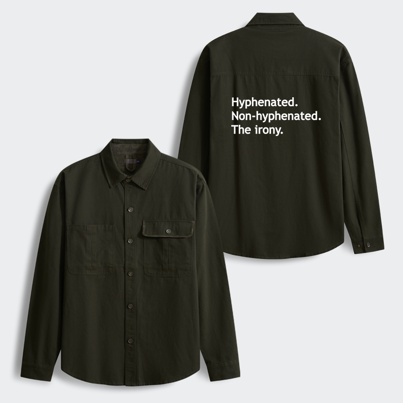 Tokyo-Tiger Hyphenated Funny Men's Corduroy Work Jacket