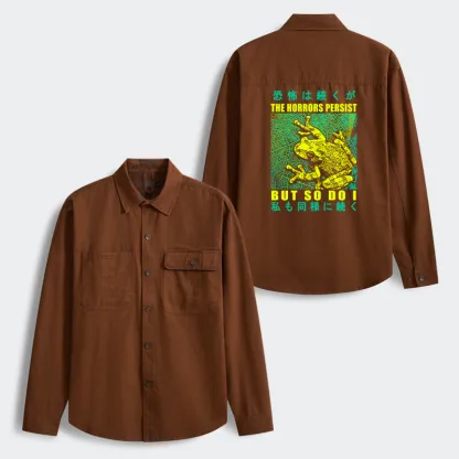 Tokyo-Tiger The Horrors Persist Forg Men's Corduroy Work Jacket
