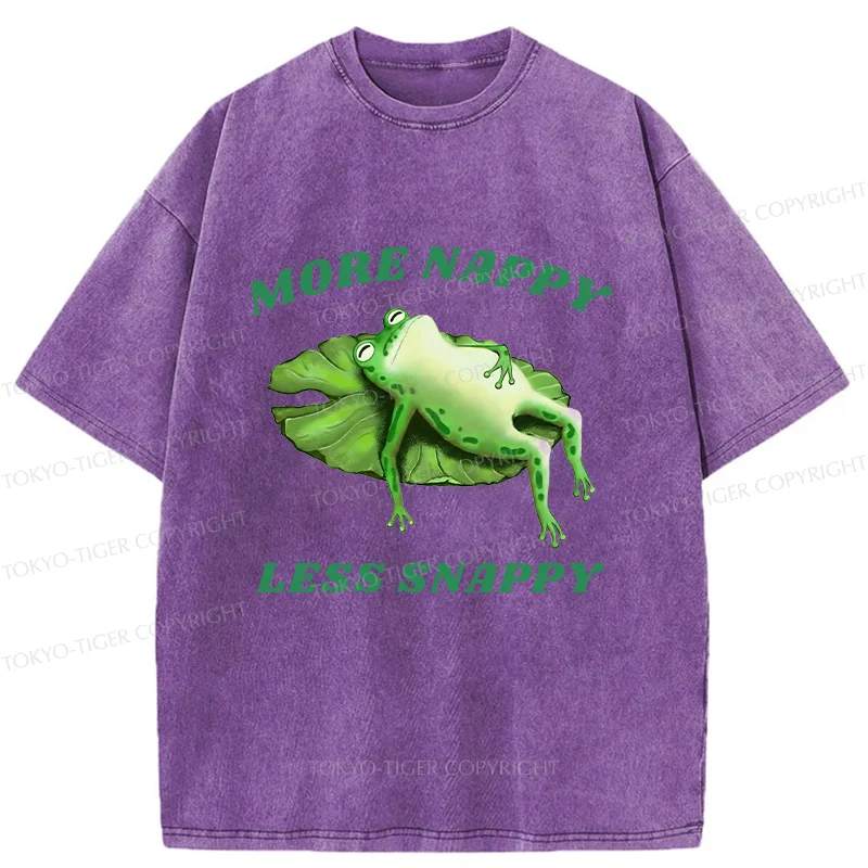Tokyo-Tiger Sleeping Frog Washed T-Shirt