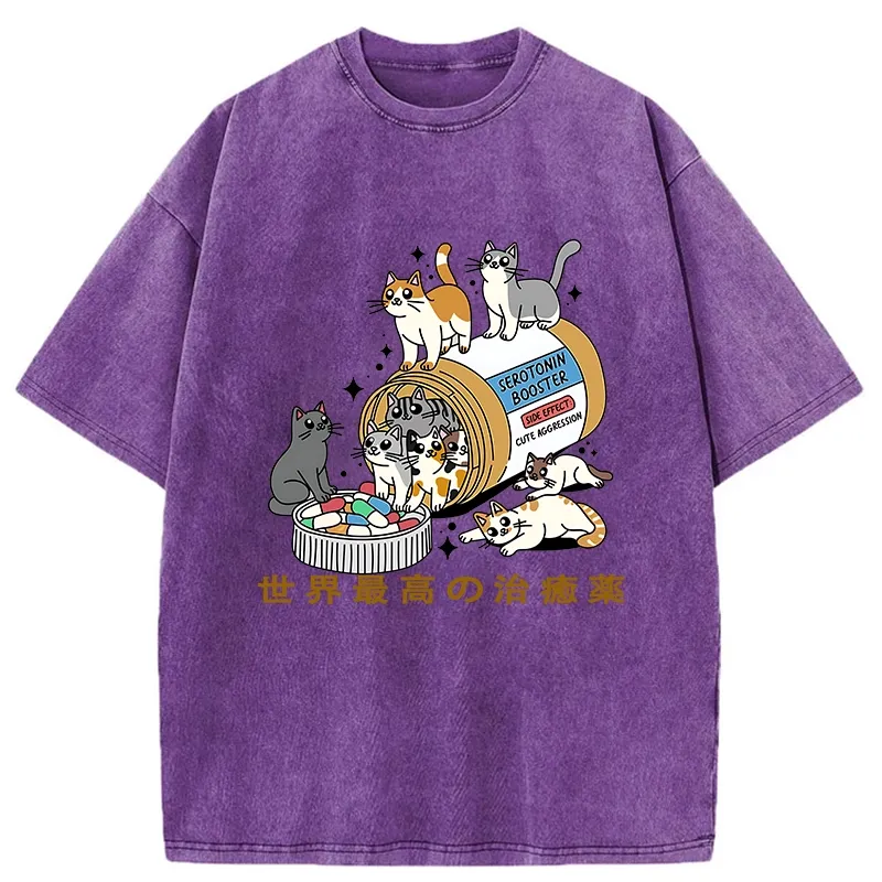 Tokyo-Tiger The Best Cure In The World Washed T-Shirt
