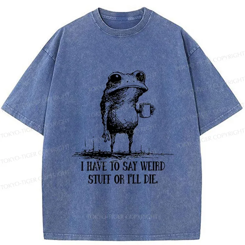 Tokyo-Tiger The Frog Is About To Die Washed T-Shirt