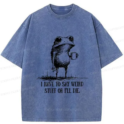 Tokyo-Tiger The Frog Is About To Die Washed T-Shirt