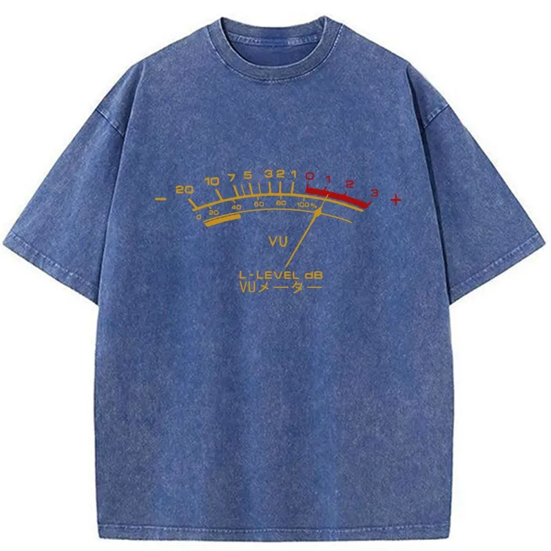 Tokyo-Tiger Volume Meter Washed T-Shirt