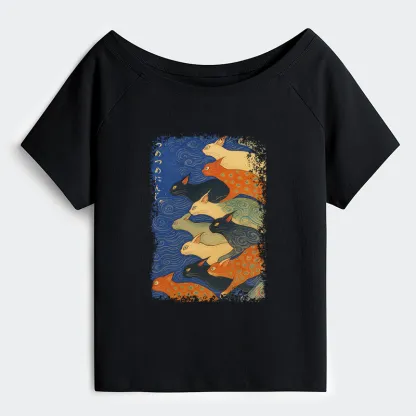 Tokyo-Tiger Claw-some Ninja Off Shoulder T-Shirt