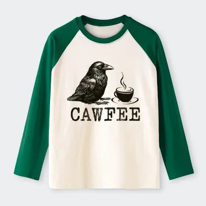 Tokyo-Tiger Cawfee Funny Japan Meme Raglan Long Sleeve T-shirt