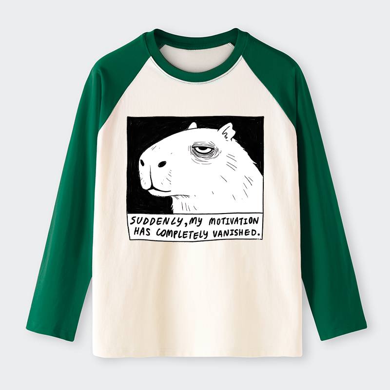 Tokyo-Tiger Power Has Completely Disappeared Raglan Long Sleeve T-shirt