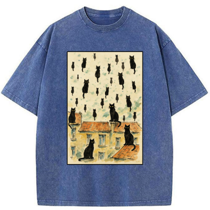 Tokyo-Tiger The Floating Cats Washed T-Shirt
