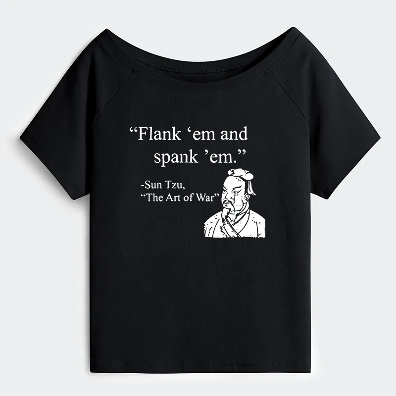 Tokyo-Tiger The Art Of War Funny Off Shoulder T-Shirt