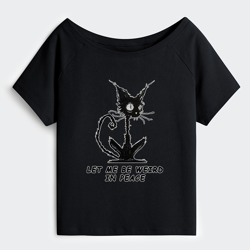 Tokyo-Tiger Cat Gradually Became Strange Off Shoulder T-Shirt