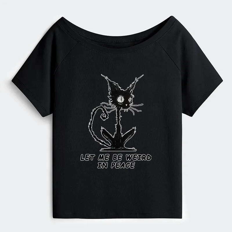 Tokyo-Tiger Cat Gradually Became Strange Off Shoulder T-Shirt