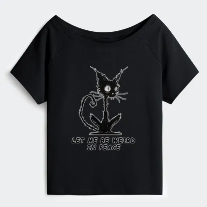 Tokyo-Tiger Cat Gradually Became Strange Off Shoulder T-Shirt