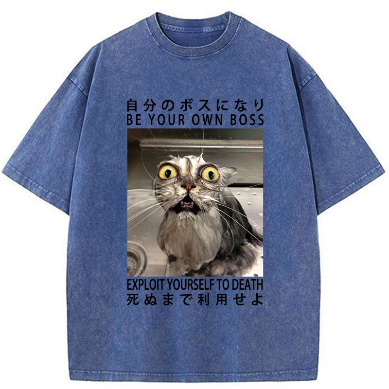 Tokyo-Tiger Be Your Own Boss Washed T-Shirt