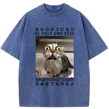 Tokyo-Tiger Be Your Own Boss Washed T-Shirt