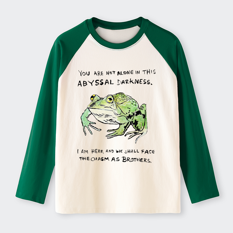 Tokyo-Tiger Support Your Frog Friends Raglan Long Sleeve T-shirt