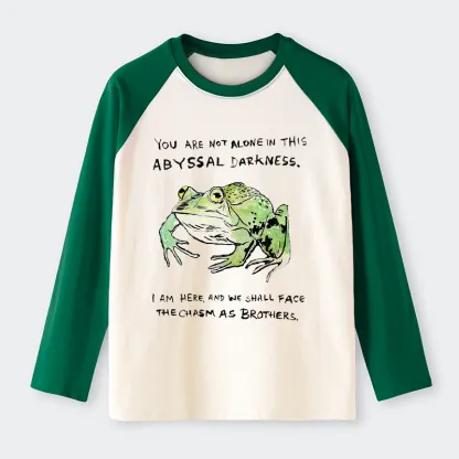 Tokyo-Tiger Support Your Frog Friends Raglan Long Sleeve T-shirt