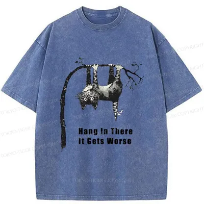 Tokyo-Tiger Cats In Dangerous Environments Washed T-Shirt