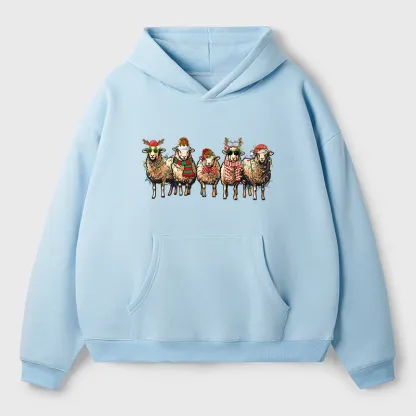 Tokyo-Tiger Christmas Sheep Aldult Fleece Hoodie