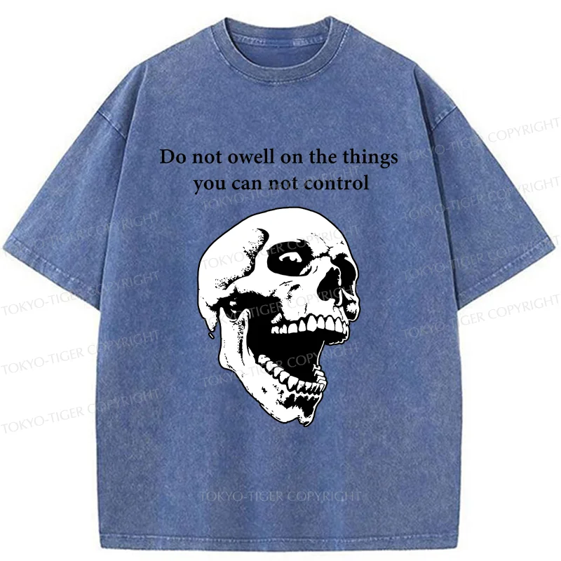 Tokyo-Tiger Warning From The Skull Washed T-Shirt