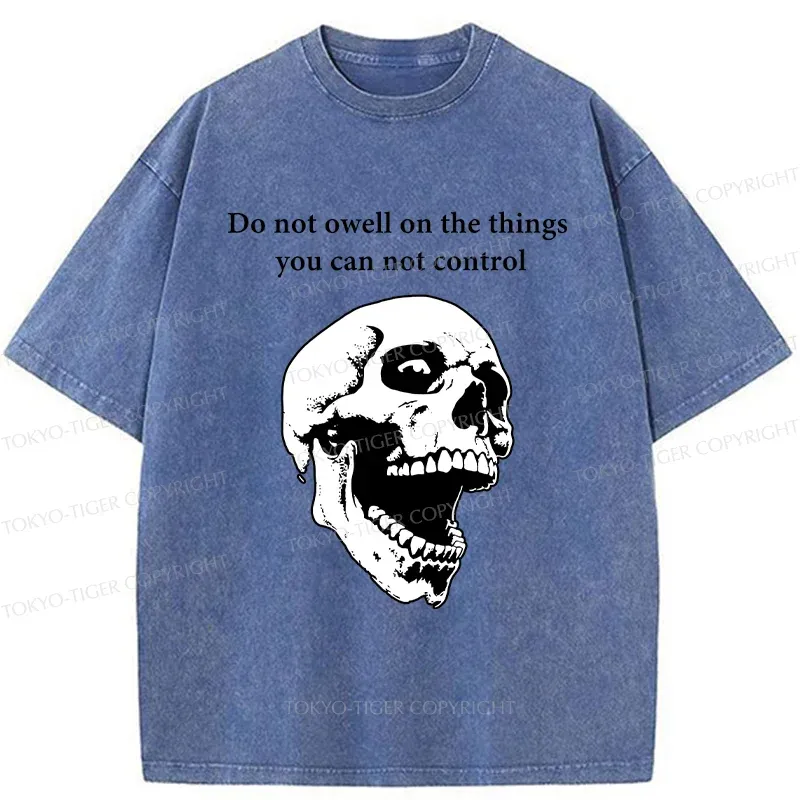 Tokyo-Tiger Warning From The Skull Washed T-Shirt