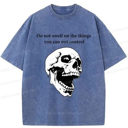 Tokyo-Tiger Warning From The Skull Washed T-Shirt