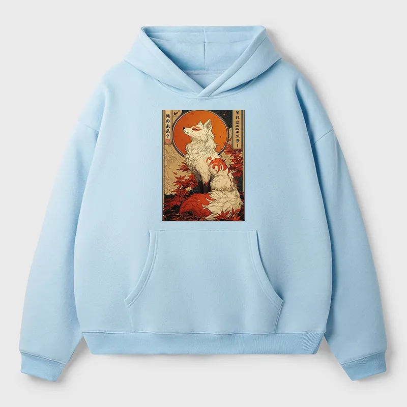 Tokyo-Tiger The Fox of Fates: A Tale of Nine Tails Aldult Fleece Hoodie