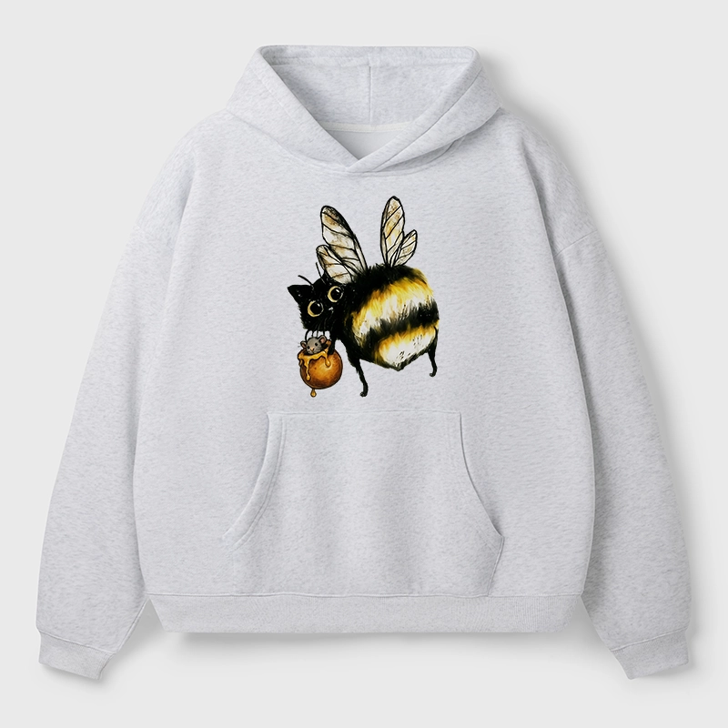 Tokyo-Tiger Cute Catbee Butt Aldult Fleece Hoodie
