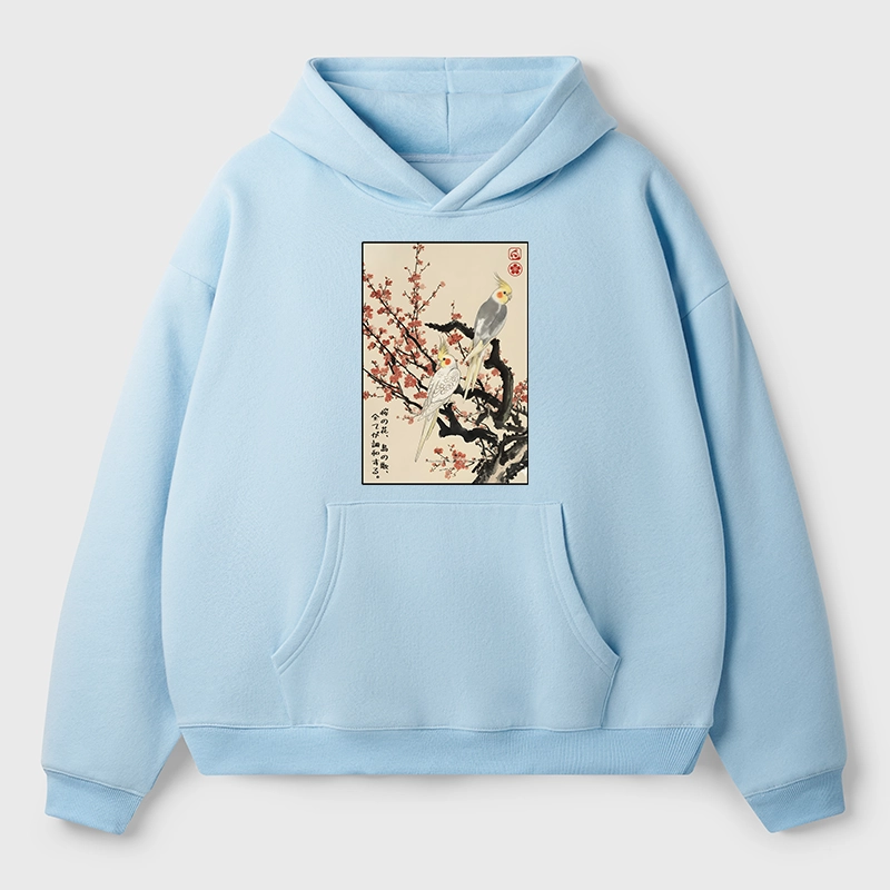 Tokyo-Tiger Whispers of Silent Blossoms Aldult Fleece Hoodie
