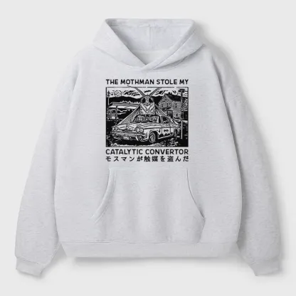 Tokyo-Tiger The Night Mothman Stole My Converter Aldult Fleece Hoodie