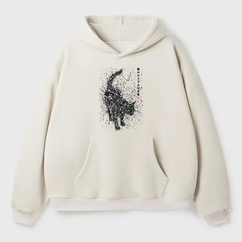 Tokyo-Tiger In The Spectrum Of Cats Aldult Fleece Hoodie