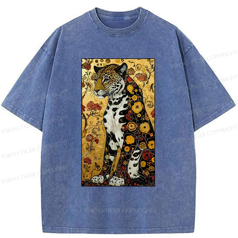 Tokyo-Tiger Magnificent Leopard Washed T-Shirt