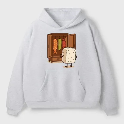 Tokyo-Tiger Sushi Pick Out Clothes Aldult Fleece Hoodie