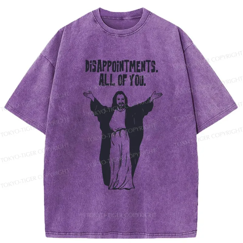 Tokyo-Tiger God Gives Disappointment Washed T-Shirt