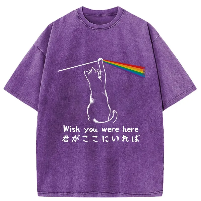 Tokyo-Tiger Wish You Were Here Washed T-Shirt