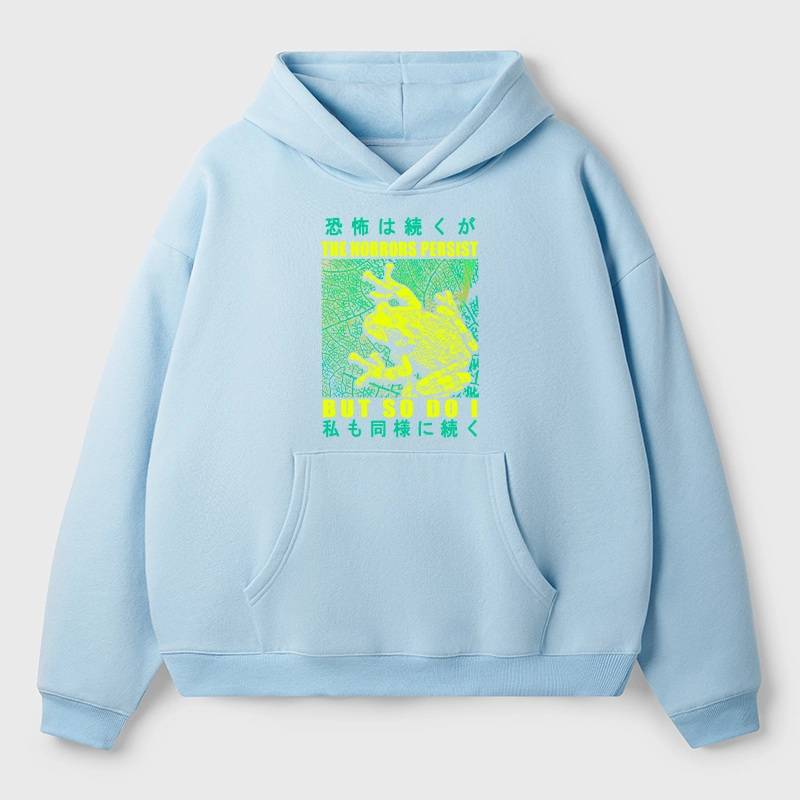 Tokyo-Tiger The Horrors Persist Frog Aldult Fleece Hoodie