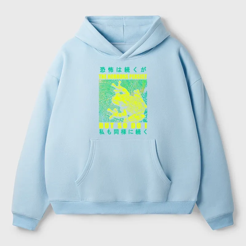 Tokyo-Tiger The Horrors Persist Frog Aldult Fleece Hoodie