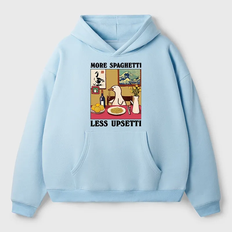 Tokyo-Tiger More Spaghetti Less Upsetti Goose Aldult Fleece Hoodie