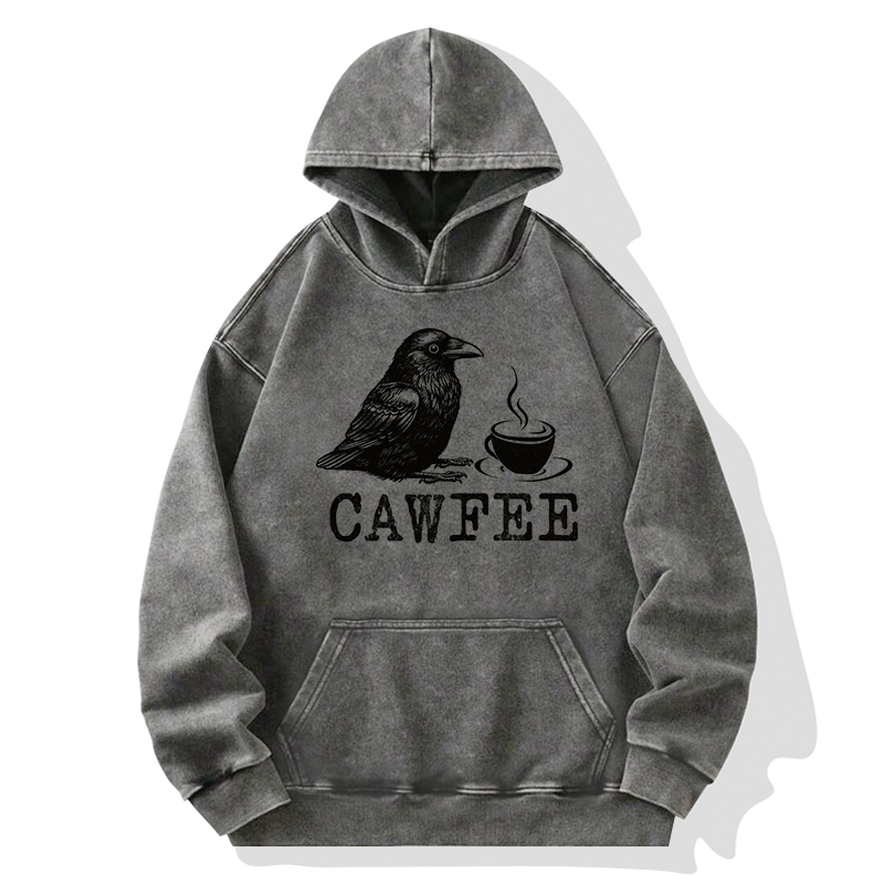 Tokyo-Tiger Cawfee Funny Japan Meme Washed Hoodie