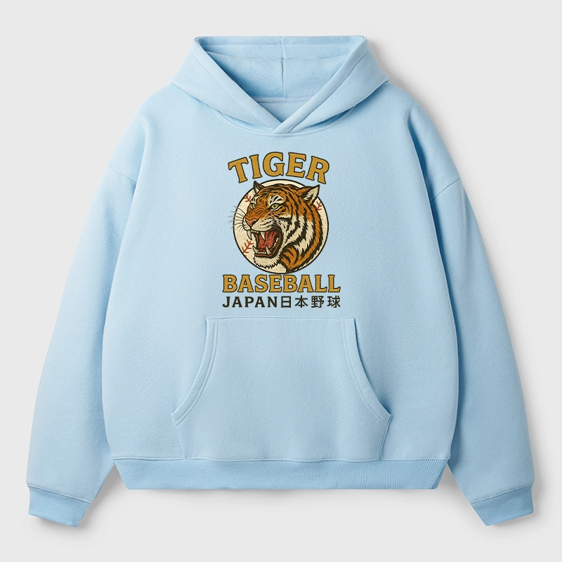 Tokyo-Tiger Osaka Japan Baseball Team Aldult Fleece Hoodie