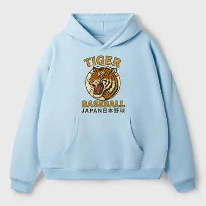 Tokyo-Tiger Osaka Japan Baseball Team Aldult Fleece Hoodie