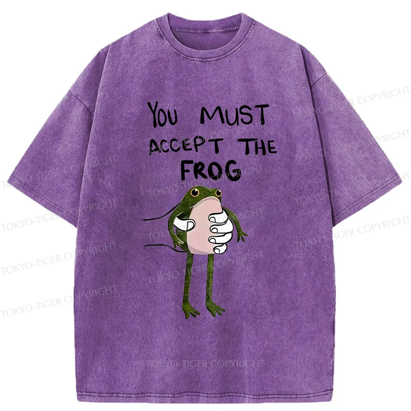Tokyo-Tiger Accept This Frog Washed T-Shirt