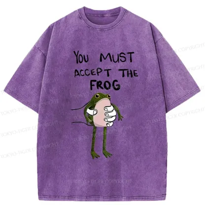 Tokyo-Tiger Accept This Frog Washed T-Shirt