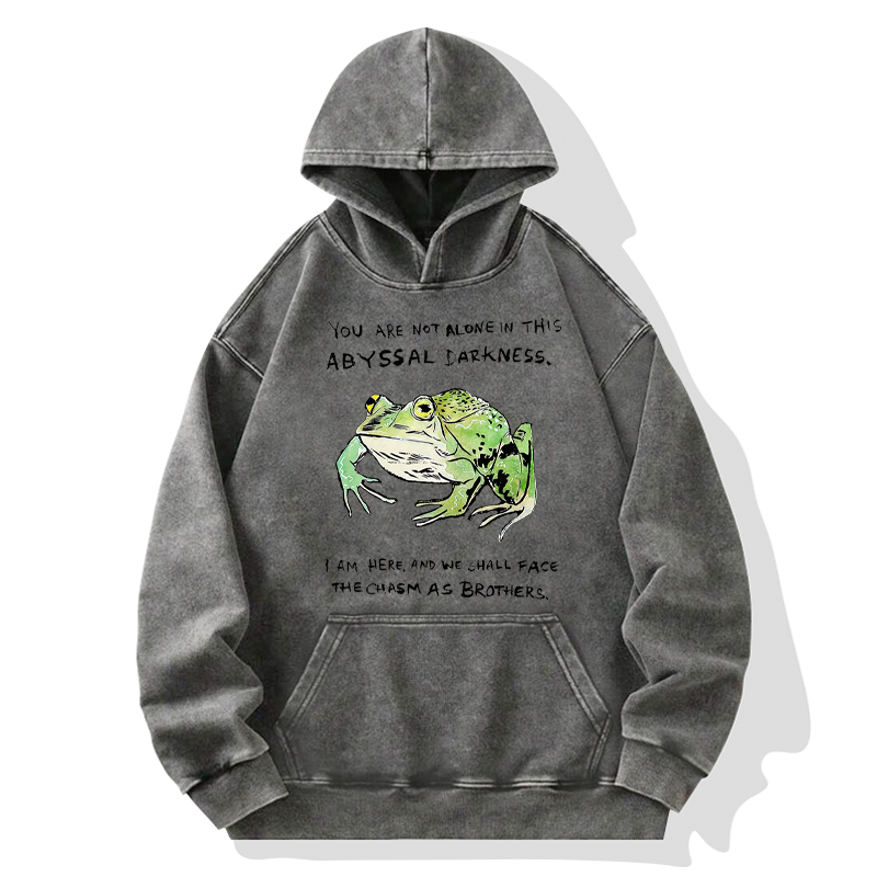 Tokyo-Tiger Support Your Frog Friends Washed Hoodie
