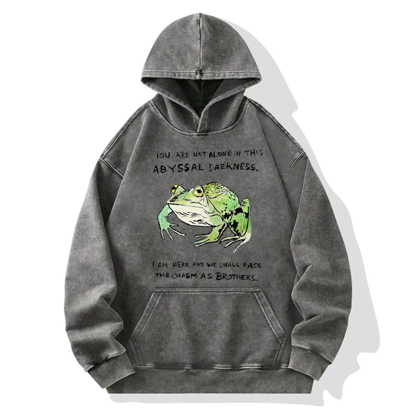 Tokyo-Tiger Support Your Frog Friends Washed Hoodie