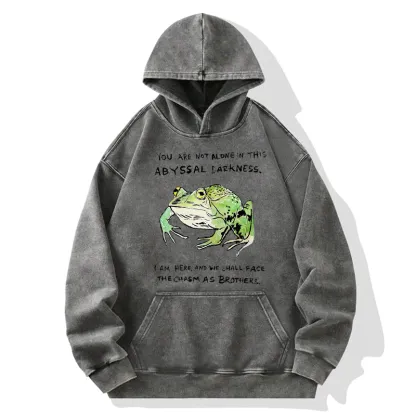 Tokyo-Tiger Support Your Frog Friends Washed Hoodie