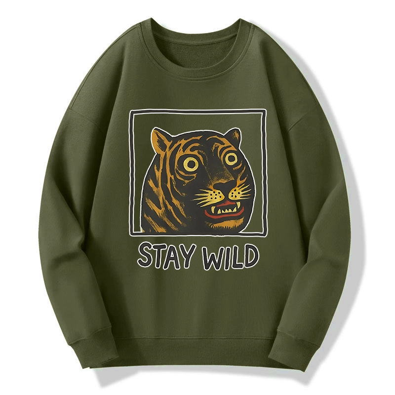 Tokyo-Tiger Silly And Cute Tiger Classic Sweatshirt