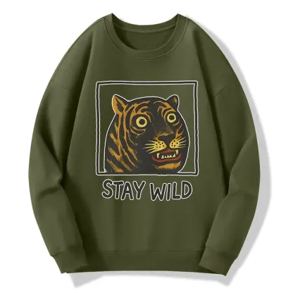Tokyo-Tiger Silly And Cute Tiger Classic Sweatshirt
