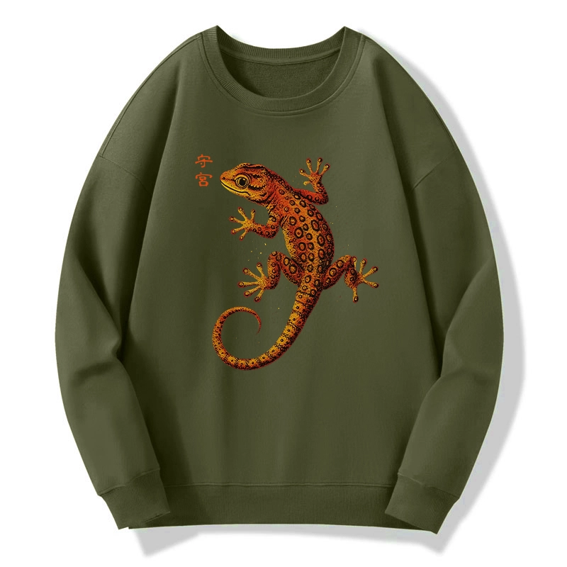 Tokyo-Tiger Retro Gecko Funny Classic Sweatshirt